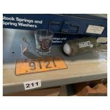 VINTAGE PLATE AND NEW SPRING BOX ASSORTMENT