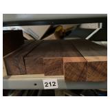 MISC PIECES OF WOOD SOME HARD WOODS 8IN LENGTHS