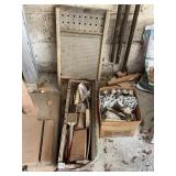 ALUMINUM PIECES AND WIRE BRUSHES