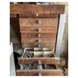 CONTENTS OF RIGHT SIDE OF WORKBENCH DRAWERS SEE