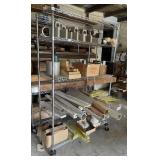 7FT HIGH ROLLING STAINLESS RACK HDX BRAND