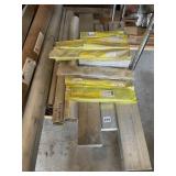 NEW PIECES OF CUT OFF ALUMINUM SQUARE STOCK AND