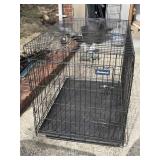 DOG CRATE WITH ROLLING LINER