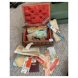 SEWING BOX AND ACCESSORIES