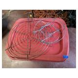 RED STERLITE TOTE WITH GRATES