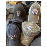 PIRATES AND STEELER HAT, CAMO, ETC.