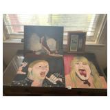 HAND DONE PAINTINGS AND A CHRISTMAS STORY TICKET