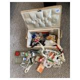 SEWING BASKET AND SEWING SUPPLIES