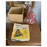 VINTAGE HOLIDAY BELL PLAYS MUSIC