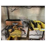 DEWALT ELECTRIC SAW, CUTTING WHEELS, CAULK GUN,