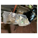 PAINTS, FISH TANK PEEBLES ETC.