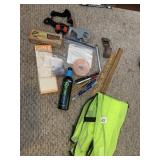 HEDDON IN BOX, SAFETY VEST ETC.