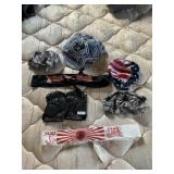 HARLEY LEATHER RIDING GLOVES, BANDANAS SKULLCAPS