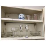 MEASURING CUPS, DELFT PLANTER, ETC.