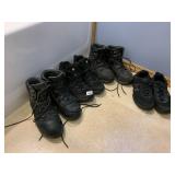 4 PAIRS OF BOOTS/SHOES 8.5 SZ.