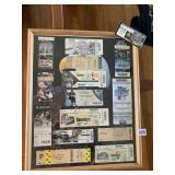 STADIUM TICKETS FRAMED