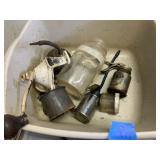 VINTAGE OIL CANS AND CAN OPENER