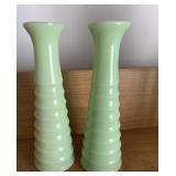JADEITE BUD VASES