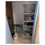 PLASTIC STORAGE BIN OFFICE SUPPLIES AND MISC.