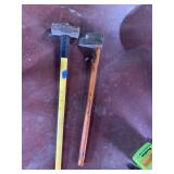 WOOD SPLITTER AND SLEDGE