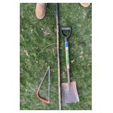 FLAT SHOVEL, PRUNING SAW