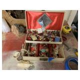 JEWELRY BOX AND CONTENTS NOT TAPE AND TAPE