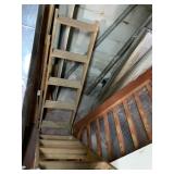 WOOD CONVERTIBLE FOLDING LADDER IDEAL FOR ATTIC