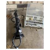 BRAUN LIGHT, DRILL AND BITS, OIL WRENCH