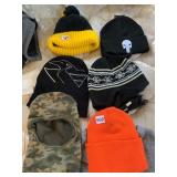 SKULLCAPS REFLECTIVE ORANGE HAT STEELERS AND
