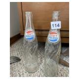 DIET PEPSI GLASS BOTTLES