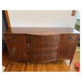 MAHOGANY SIDEBOARD 4 DRAWER CENTER AND 2 SIDE