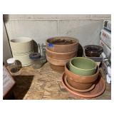 CLAY AND OTHER DECORATIVE PLANTERS