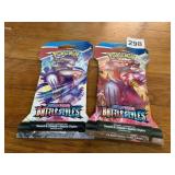 TWO SEALED POKï¿½MON TRADING CARD PACKS BATTLE