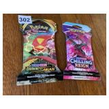 TWO SEALED POKï¿½MON TRADING CARD PACKS DARKNESS