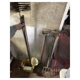 PITCH FORKS, CHIMNEY CLEANING BRUSH