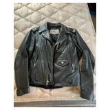 WILSON SWAYED IN LEATHER SIZE 36 BIKERS JACKET