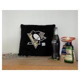 PENGUINS PILLOW, COCA COLA BOTTLE,