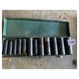 IMPACT SOCKETS IN METAL CARRY CASE