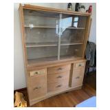 MCM W/ SLIDING GLASS DOORS CHINA CABINET