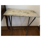 WOOD TOP TABLE METAL LEGS