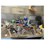 CHIMNEY CLEANING BRUSH WORK BENCH CONTENTS