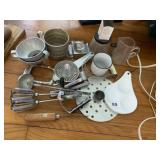 PORCELAIN CUP, HAND MIXER, ICE PICK