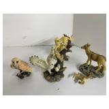 ANIMAL FIGURINES WITH MINOR IMPERFECTIONS