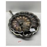SILVER PLATE TEAR DISH
