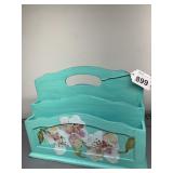 LETTER HOLDER HAND PAINTED