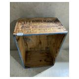 VINTAGE 20" X 14" X 10" SAFE HOME MATIC WOOD