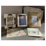 DECORATIVE PICTURE FRAMES SILVER PLATES, 4 BY 6