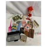 CALCULATOR, PLAYING CARDS, ETC.