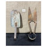 TWO RUSTIC GARDEN TOOLS