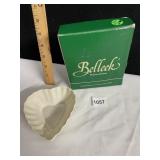 BELLEEK HEART DISH W/ BOX